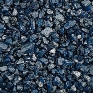 Грунт "Синий металлик" декоративный песок кварцевый, 250 г фр. 1-3 мм