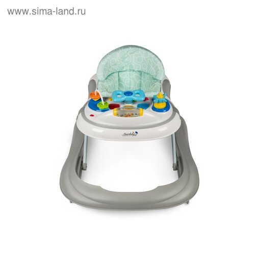 Ходунки детские с электронной игровой панелью Amarobaby Strolling Baby, цвет серый