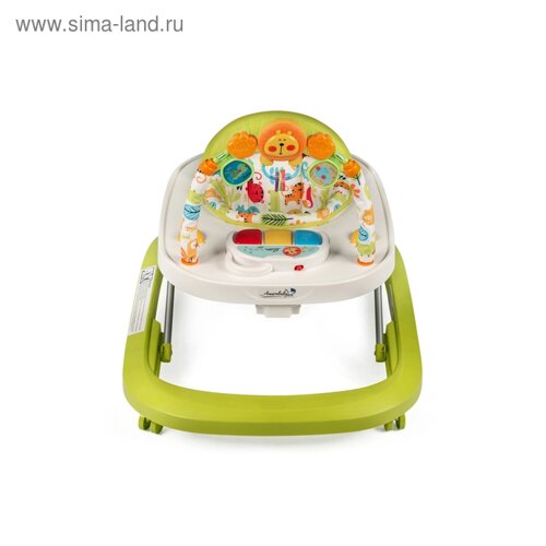 Ходунки детские с электронной игровой панелью Amarobaby Walking Baby, цвет зеленый