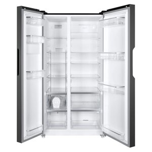 Холодильник MAUNFELD MFF177NFB, двухкамерный, класс А, 592 л, Full No Frost, чёрный