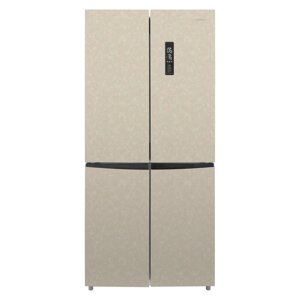 Холодильник NORDFROST RFQ 510 NFYm, двухкамерный, класс А+470 л, No Frost, бежевый