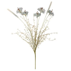 Искусственный цветок «Василек полевой», высота 55 см, цвет голубой