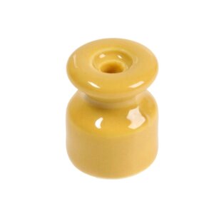 Изолятор керамический, 20x24 мм, цвет желтый, набор 100 шт