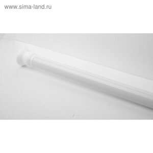 Карниз для ванной телескопический, d=25 мм, 110-245 см, цвет белый