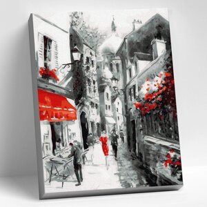 Картина по номерам 40 50 см «Улочка старого города» 11 цветов