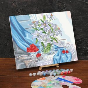 Картина по номерам на холсте с подрамником «Лилии» 40 50 см