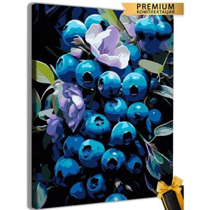 Картина по номерам «Ягоды. Цветы» 40 50 см
