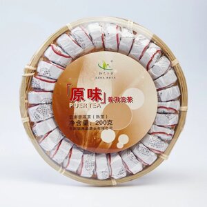 Китайский выдержанный чай "Шу Пуэр. Hongyuan", 200 г, 2020 г, Юньнань