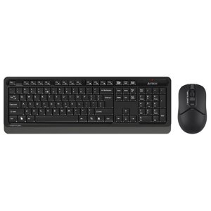 Клавиатура + мышь A4Tech Fstyler FG1012 клав: черный/серый мышь: черный USB беспроводная Multi 10046