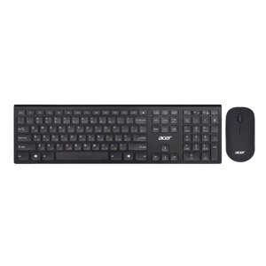 Клавиатура + мышь Acer OKR030 клав: черный мышь: черный USB беспроводная slim (ZL. KBDEE. 005) 1029432