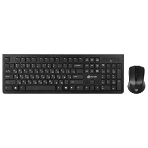 Клавиатура + мышь Оклик 250M клав: черный мышь: черный USB беспроводная slim (997834)
