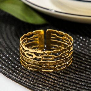 Кольцо для салфетки Noble, 4,74,82 см, цвет золотой