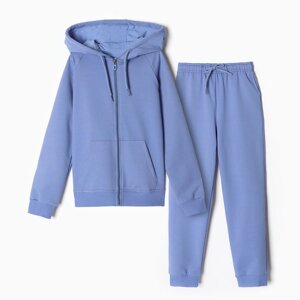 Комплект для девочки (джемпер, брюки), цвет голубой, рост 110 см