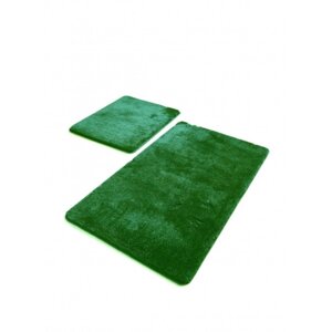 Комплект ковриков для ванной Havai, цвет зелёный, 50х80 см и 40х50 см, акрил