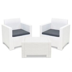 Комплект мебели SET nebraska terrace, цвет белый, цвет подушки микс