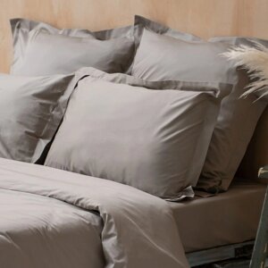 Комплект наволочек «Ферги», размер 70x70 см, цвет бежево-серый, 2 шт