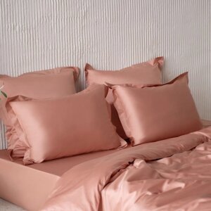 Комплект наволочек «Киа», размер 50x70 см, цвет бежево-розовый, 2 шт