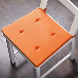 Комплект подушек для стула «Билли», размер 37 х 42 х 3 см - 2 шт, оранжевый