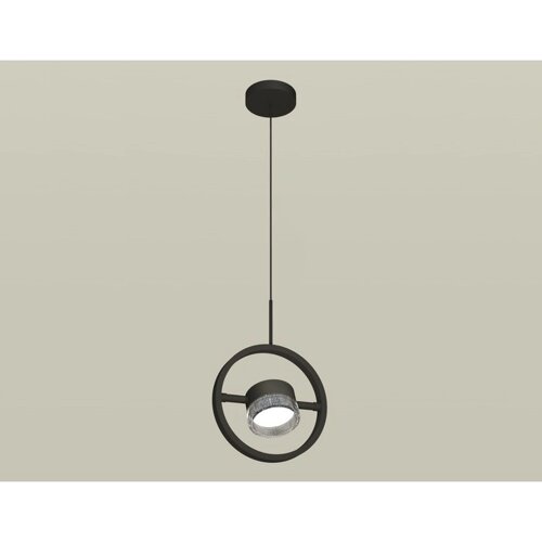 Комплект подвесного поворотного светильника с композитным хрусталём Ambrella light, Traditional DIY, XB9112150, GX53, цвет чёрный песок, тонированный