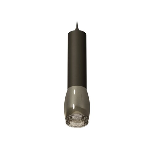 Комплект подвесного светильника с композитным хрусталём Ambrella light, Techno, XP1123005, GU5.3, цвет чёрный хром, чёрный песок