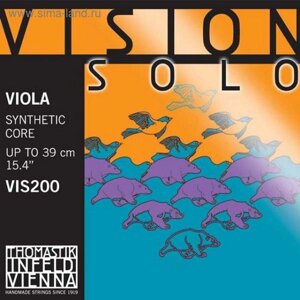 Комплект струн для альта Thomastik VIS200 Vision Solo размером 4/4, среднее натяжение
