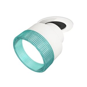 Комплект встраиваемого поворотного светильника с композитным хрусталём Ambrella light, Techno, XM8101543, цвет белый песок