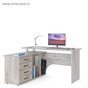 Компьютерный стол «КСТ-109 Л», 14001270750 мм, угловой, левый, цвет дуб юкон