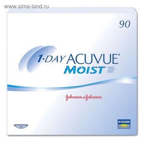 Контактные линзы 1 - Day Acuvue Moist, 1/9, в наборе 90шт