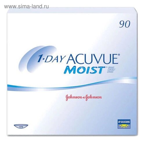 Контактные линзы 1 - Day Acuvue Moist, 2/8,5, в наборе 90шт