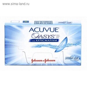 Контактные линзы Acuvue Oasys for Astigmatism,0.75/8,6/2.25/180, в наборе 6шт