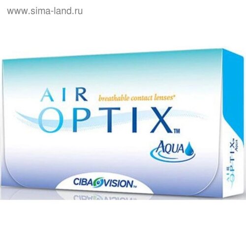 Контактные линзы Air Optix Aqua 3pk,10/8,6, в наборе 3 шт