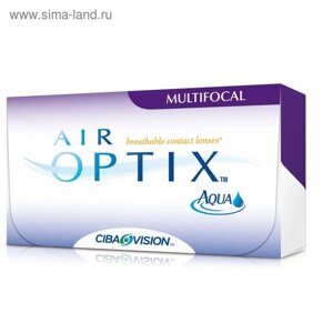 Контактные линзы Air Optix Aqua Multifocal, низкая,0,75/8,6, в наборе 3 шт