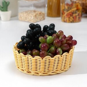 Корзинка для фруктов и хлеба Доляна, 17176,5 см, цвет молочный