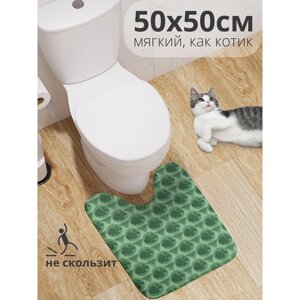 Коврик для туалета «Зеленый дракон», противоскользящий, размер 50x50 см
