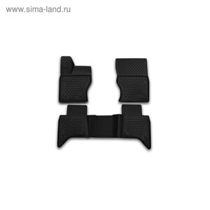 Коврики 3D в салон LAND ROVER Range Rover, 2015-2016, 4 шт. (полиуретан)