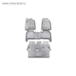 Коврики в салон TOYOTA Land Cruiser 200, 2012-2015 4 шт. (полиуретан)