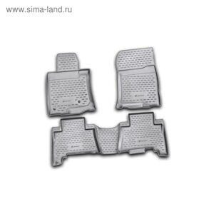 Коврики в салон TOYOTA Land Cruiser Prado, 5 мест, 12/2009-2013, 4 шт. (полиуретан)