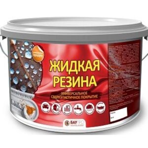 Краска резиновая БауПро Профи, Зелёная, 2.5кг