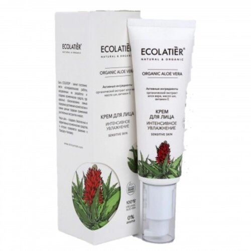 Крем для лица Ecolatier Organic Aloe Vera «Интенсивное увлажнение», 50 мл
