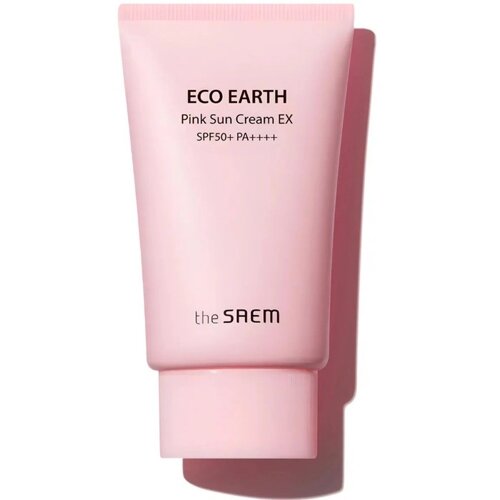 Крем солнцезащитный для лица для чувствительной кожи Eco Earth Pink SPF50+ PA, 50 мл