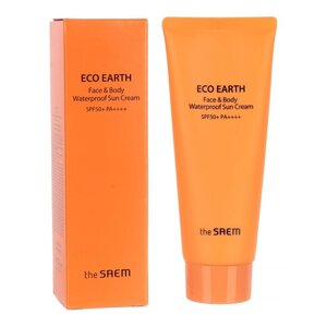 Крем солнцезащитный для лица и тела водостойкий Eco Earth Face&Body SPF 50+ PA, 100 мл 1008665