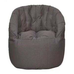 Кресло Челси, размер 85х85 см, ткань ткань рогожка, цвет серый
