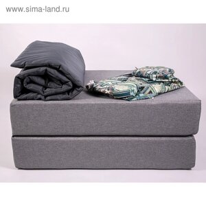 Кресло-кровать «Прайм» с матрасиком, размер 75100 см, цвет сиреневый, серый, рогожка