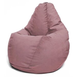Кресло-мешок «Груша» Позитив Luma, размер XXXL, диаметр 110 см, высота 145 см, велюр, цвет коричневый