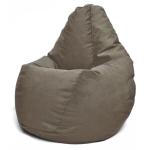 Кресло-мешок «Груша» Позитив Maserrati, размер M, диаметр 70 см, высота 90 см, велюр, цвет дымчатый