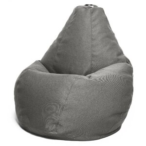 Кресло-мешок «Груша» Позитив, размер XL, диаметр 95 см, высота 125 см, рогожка, цвет серый