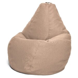 Кресло-мешок «Груша» Позитив, размер XL, диаметр 95 см, высота 125 см, рогожка, цвет светло-коричневый