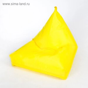 Кресло-мешок «Пирамида», ширина 90 см, высота 85 см, цвет жёлтый, плащёвка
