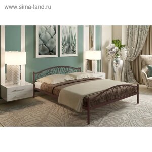 Кровать «Ангелина Плюс», 16002000 мм, металл, цвет коричневый