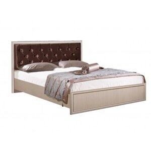 Кровать двойная с ПМ «Габриэлла», 140 200 см, цвет вудлайн кремовый / сандал белый